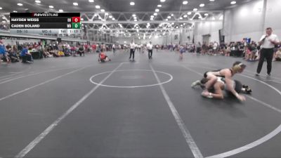120 lbs Round 1 (6 Team) - Caden Boland, Wayne Danger vs Hayden Weiss, Dayton Bandits