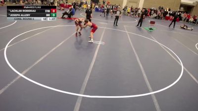 12U - 135 lbs Semis - Lachlan Robideau, STMA vs Joseph Allery, Bemidji Wrestling Club