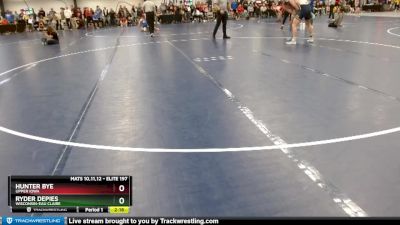 Elite 197 lbs Cons. Round 3 - Hunter Bye, Upper Iowa vs Ryder Depies, Wisconsin-Eau Claire