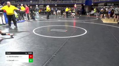 56 lbs Final - Journey Strittmatter, Bishop Carroll vs Isla Coryell, Owen J Roberts