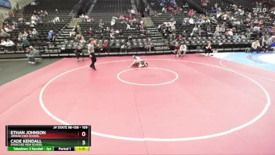 109 lbs Cons. Round 3 - Ethan Johnson, Jordan High School vs Cade Kendall, Syracuse High School