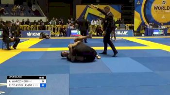 ADAM WARDZINSKI vs FRANCISCO DE ASSIS LEMOS LO 2022 World IBJJF Jiu-Jitsu No-Gi Championship