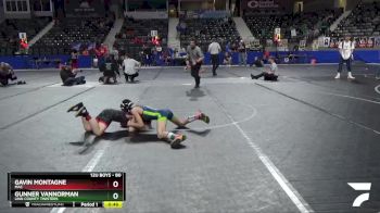 80 lbs Cons. Round 1 - Gunner VanNorman, Linn County Twisters vs Gavin Montagne, MAC