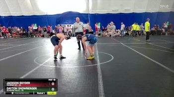 120 lbs Round 2 (8 Team) - Dayton Snowberger, Olmsted Falls vs Jackson Snyder, Phoenix WC
