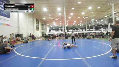 76 lbs Rr Rnd 2 - Jayson Knox, Steller Trained Grievous - K6 vs Parker Falcone, Launch Wrestling Academy - K6
