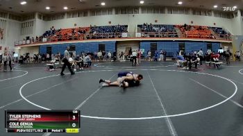 138 lbs Quarterfinal - Tyler Stephens, Mount Saint Joseph vs Cole Genua, McDonogh School