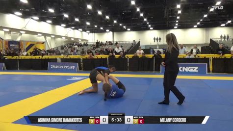 Melany Cordero vs Asimina Simone Hamakiotes 2025 World IBJJF Jiu-Jitsu No-Gi Championship
