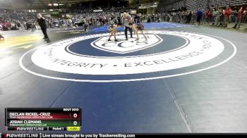 88 lbs Champ. Round 1 - Josiah Clemans, FordDynastyWrestlingClub vs Declan Rickel-Cruz, Team Aggression Wrestling Club