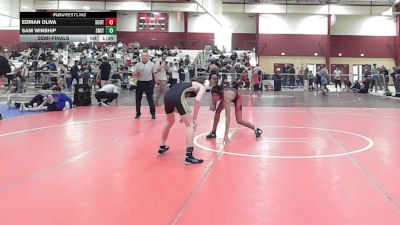 106 lbs Semifinal - Edrian Oliva, South Shore Elite vs Sam Winship, Smittyâ??s Barn