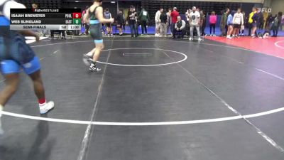 118 lbs Semifinal - Isaiah Brewster, Poolesville vs Wes Slingland, Easton