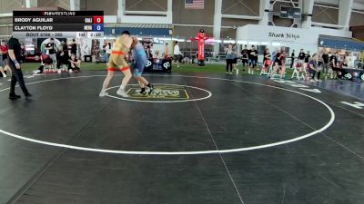 285 lbs Cons. Round 2 - Brody Aguilar, California vs Clayton Floyd, Nevada