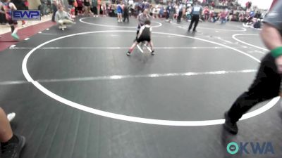 52 lbs Consolation - Fernando Cerda, OKC Saints Wrestling vs Luca Daniels, Winfield Youth Wrestling Club