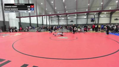 U12 FK - 78 lbs Cons. Semis - Oscar Warrick, Punisher Wrestling Company vs Camden Henry, Enumclaw Yellow Jackets Wrestling Club