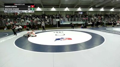 113 lbs Semis - Joseph Austin, Glasgow Wrestling Academy vs Braydon Studer, Dragon Wrestling Club