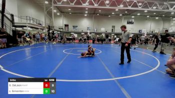 64 lbs Rr Rnd 3 - Santino DeLeon, Rampage vs Chase Simonton, Savage Wrestling