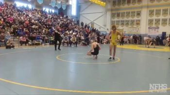 126 lbs Semifinal - Holt Baker, Cape Henlopen H S vs Trevor Copes, Caesar Rodney H S