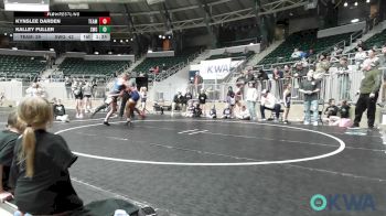 125 lbs Rr Rnd 1 - Kynslee Darden, Team Tulsa Girls vs Kalley Fuller, SW Girls