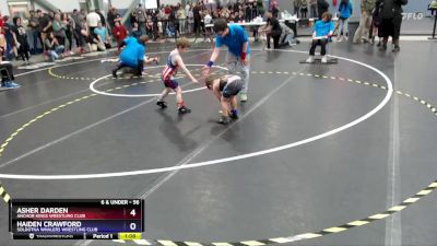 56 lbs Semifinal - Haiden Crawford, Soldotna Whalers Wrestling Club vs Asher Darden, Anchor Kings Wrestling Club