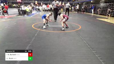 65 lbs Round Of 32 - Noah Burkett, Punxsutawney vs Logan Buck, Wattsburg