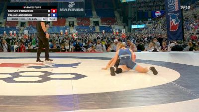 120 lbs Champ. Rd Of 128 - Kaitlyn Ferguson, NE vs Pallas Andersen, UT