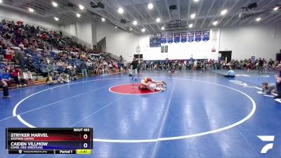 150-165 lbs Round 2 - Stryker Marvel, Eastside United vs Caiden Villmow, Camel Kids Wrestling