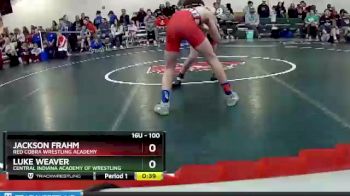 100 lbs 7th Place Match - Luke Weaver, Central Indiana Academy Of Wrestling vs Jackson Frahm, Red Cobra Wrestling Academy