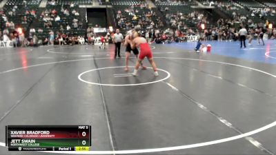 285 lbs Cons. Round 4 - Xavier Bradford, Western Colorado University vs Jett Swain, Northwest College