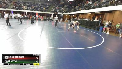 124 lbs Round 1 - Macie Little, Iowa vs Kaedence Etringer, Iowa