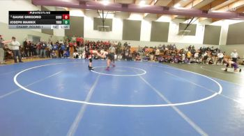 Boys 134 lbs Champ. Round 1 - Joseph Mannix, Yreka Boys vs Gauge Gregorio, Corning Boys