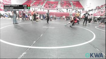 85 lbs Semifinal - Anthony Stewart II, Del City Little League Wrestling vs Caden Jerry, Rough Riders