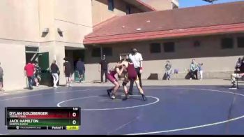 138 lbs Champ. Round 2 - Dylan Goldberger, Torrey Pines vs Jack Hamilton, Scripps Ranch