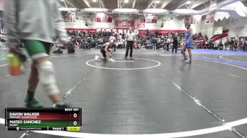 120 lbs 1st Place Match - Davon Walker, Fremont (Sunnyvale) vs Mateo Sanchez, Gilroy