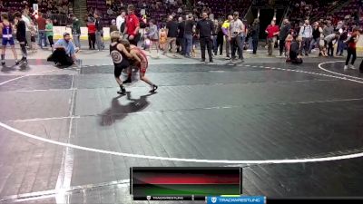 49-50 lbs Round 2 - Weston Paladini, Black Fox Wrestling Academy vs Easton Norman, NOCAP Wrestling