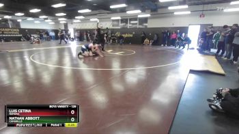 126 lbs Cons. Round 1 - Luis Cetina, Ramona vs Nathan Abbott, Camarillo