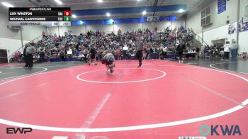 49 lbs Semifinal - Lux Winston, Unattached vs Michael Cawthorne, Tiger Trained Wrestling