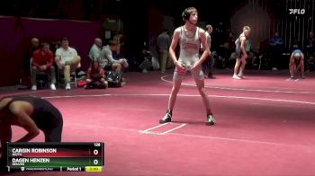 126 lbs 27th Place Match - Cargin Robinson, NH/TV vs Dagen Henzen, Denver