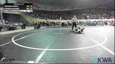 70 lbs Consi Of 8 #1 - Granger Howell, Tecumseh Youth Wrestling vs Bowman Buckner, Berryhill Wrestling Club
