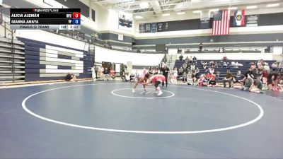 190 lbs Finals (2 Team) - Alicia Alemãn, Wyoming 2 vs Gianna Anaya, Valiant Prep