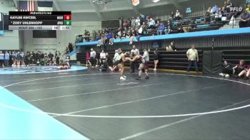 155 lbs 3rd Place Match - Kaylee Kintzel, Mount Vernon vs Zoey Uhlenhopp, AP/GC