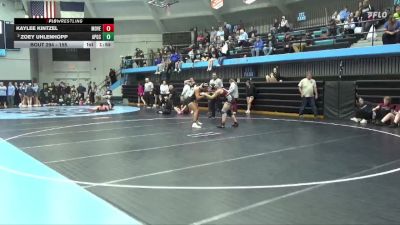 155 lbs 3rd Place Match - Kaylee Kintzel, Mount Vernon vs Zoey Uhlenhopp, AP/GC