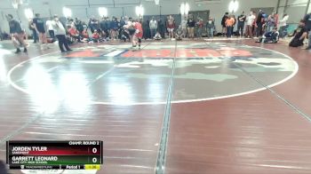 195 lbs Champ. Round 2 - Jorden Tyler, Sandpoint vs Garrett Leonard, Lake City High School