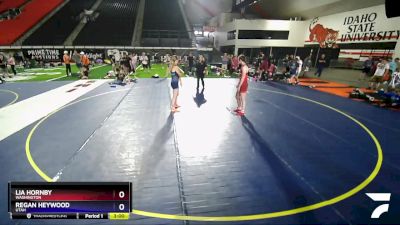 140 lbs Champ. Round 1 - Lia Hornby, Washington vs Regan Heywood, Utah