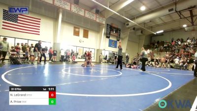 91-97 lbs Rr Rnd 2 - Natalie LeGrand, Sperry Wrestling Club vs Addison Price, RAW