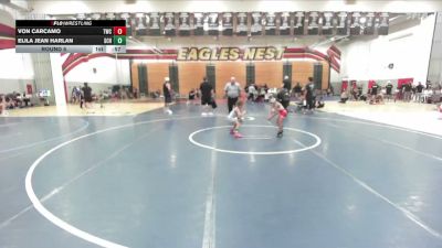 40 lbs Round 5 - Von Carcamo, Threshold Wrestling Club vs Elila Jean Harlan, So Cal Hammers