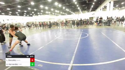 175 lbs Quarterfinal - Liam Gonzalez, Ramona Bulldawgs vs Alfonso Hernandez, Threshold WC