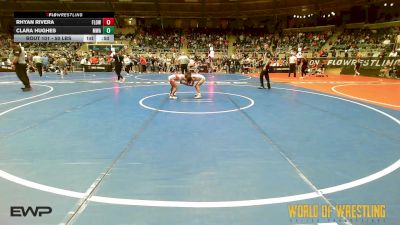 50 lbs Quarterfinal - Rhyan Rivera, Flow Academy Honolulu, HI vs Clara Hughes, Moen Wrestling Academy
