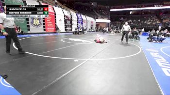 106 Class 3 lbs Champ. Round 1 - Brayden Robinson, Kearney vs Landon Fields, Carl Junction