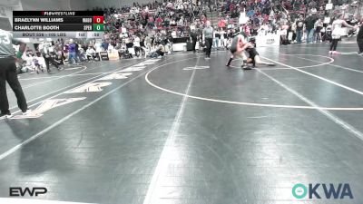 105 lbs Semifinal - Braelynn Williams, Wagoner Takedown Club vs Charlotte Booth, Sperry Wrestling Club