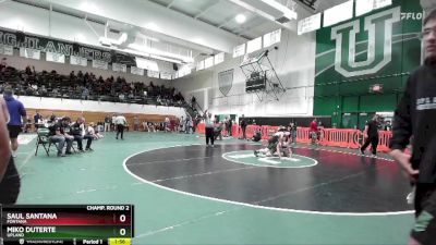 157 lbs Champ. Round 2 - Miko Duterte, Upland vs Saul Santana, Fontana