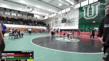 157 lbs Champ. Round 2 - Miko Duterte, Upland vs Saul Santana, Fontana